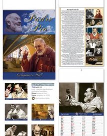 calendario con copertina padre pio