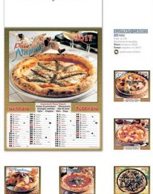 calendario classico pizza