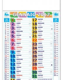 calendario olandese maxi pastello