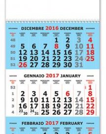 calendario olandese trittico 1 spirale