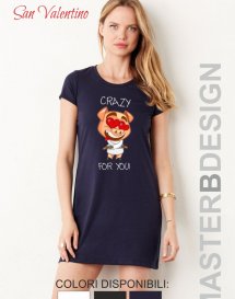 Dress T-Shirt Donna Motivo Pig